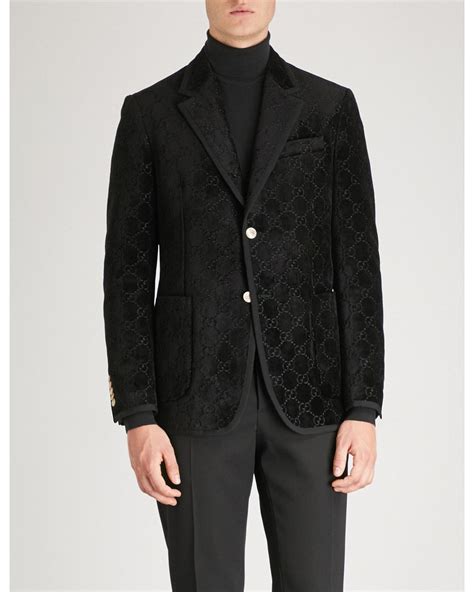 Gucci gg Velvet Jacket in Black for Men 